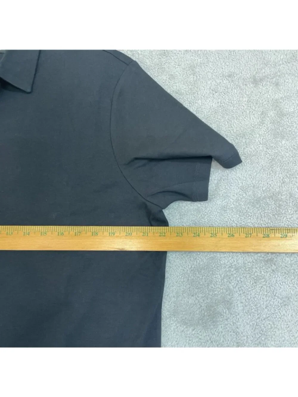 NWT Banana Republic Men's L Black Polo Shirt Cotton Short Sleeve Classic Fit